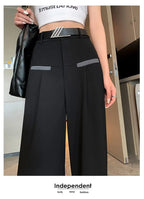 Pantalones de Traje Grises