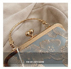 Bolso Tote Vintage Con Bordado Floral