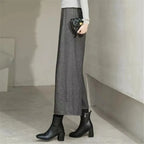 Pantalones Anchos de Lana Holgados