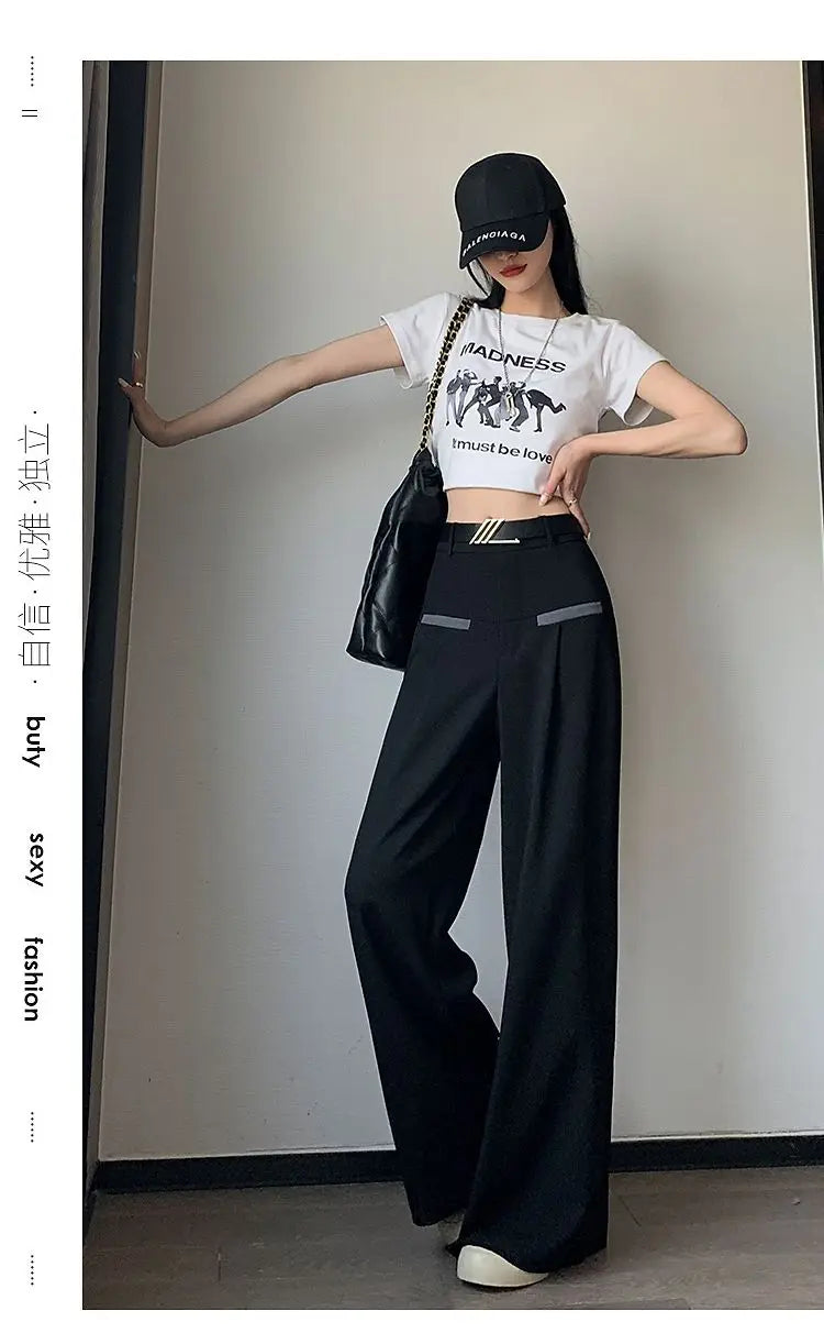 Pantalones de Traje Grises