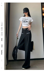 Pantalones de Traje Grises