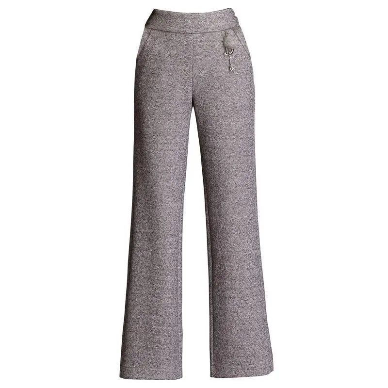 Pantalones Rectos de Lana