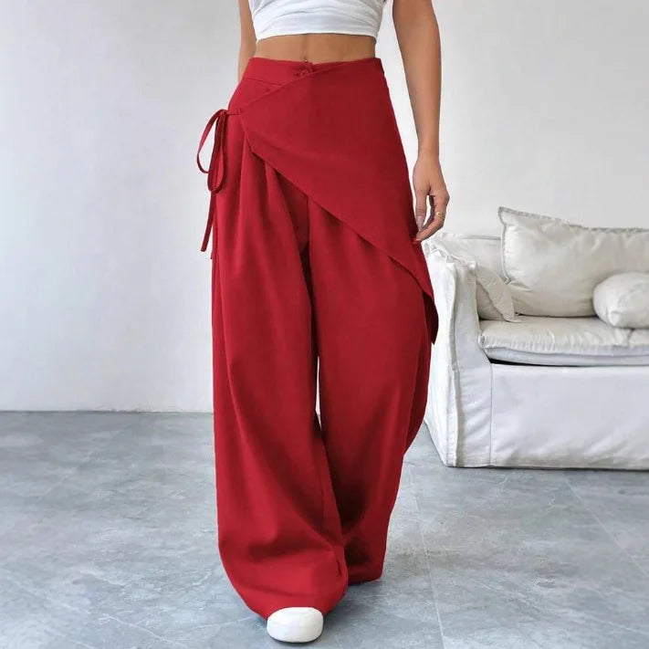 Pantalones de Corte Asimétrico