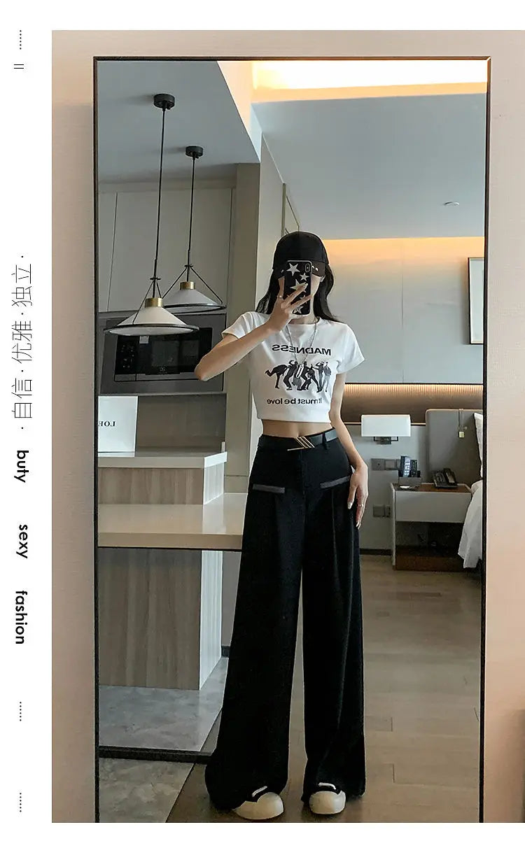 Pantalones de Traje Grises