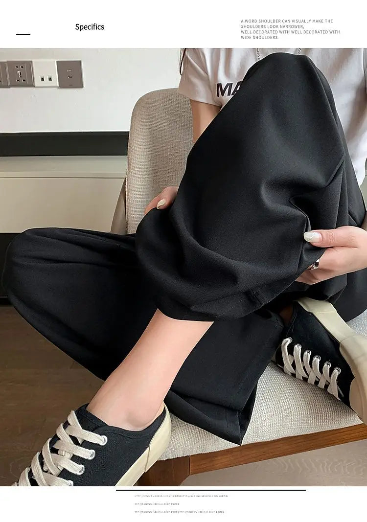 Pantalones de Traje Grises