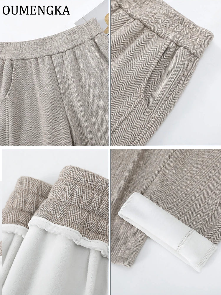 Pantalones Con Estampado En Espiga