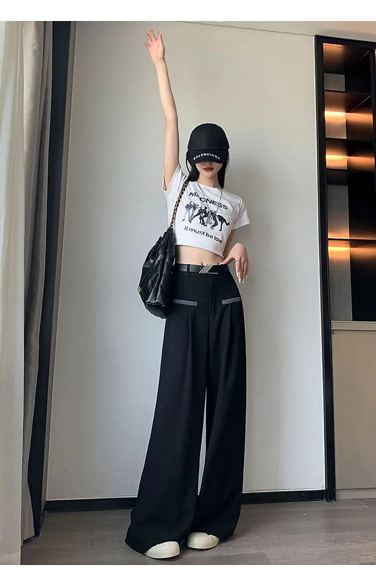 Pantalones de Traje Grises
