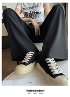 Pantalones de Traje Grises