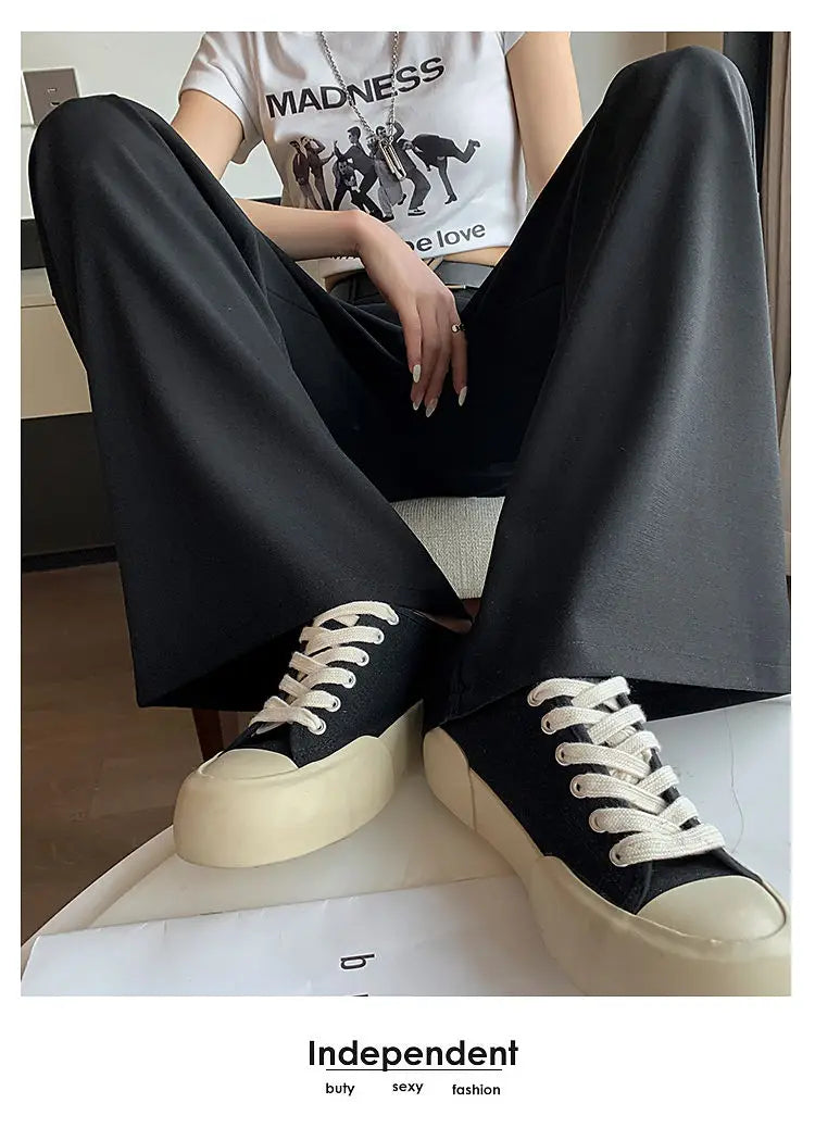 Pantalones de Traje Grises