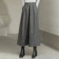 Pantalones Anchos de Lana Holgados