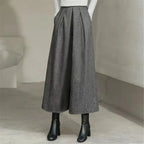 Pantalones Anchos de Lana Holgados