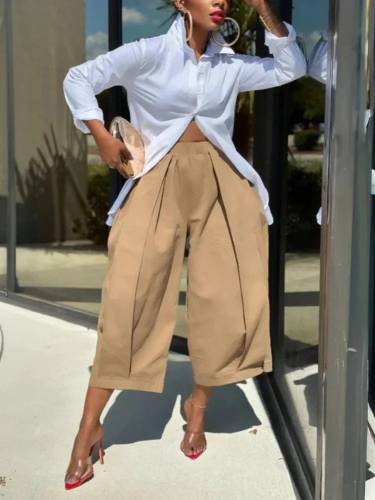 Pantalones Cortos de Mezcla de Algodón