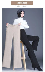 Pantalones Rectos de Lana