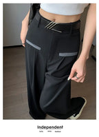 Pantalones de Traje Grises