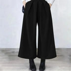 Pantalones Anchos de Lana Holgados
