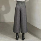 Pantalones Anchos de Lana Holgados