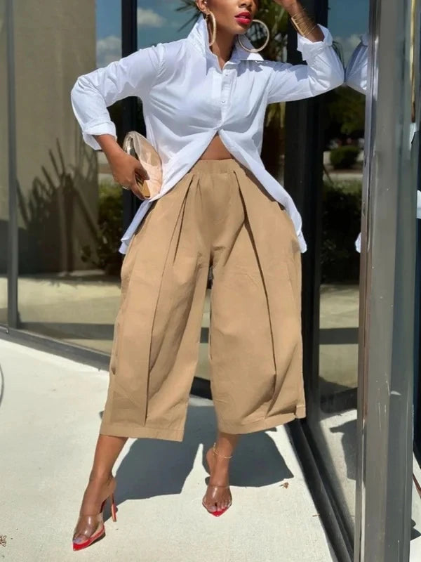 Pantalones Cortos de Mezcla de Algodón