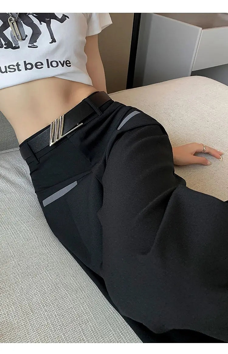 Pantalones de Traje Grises