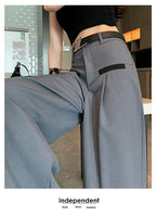 Pantalones de Traje Grises