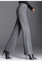 Pantalones Rectos de Lana