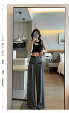 Pantalones de Traje Grises